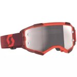 Masque cross scott fury rouge argent
