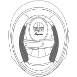 Mousses de joues agv x101 noir