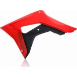 Ouïes de radiateur acerbis honda crf450r 2017 rouge noir Ouïes de radiateur acerbis honda crf450r 2017 rouge noir