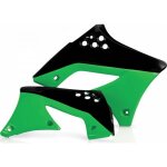 Ouïes de radiateur acerbis kawasaki kxf 250 2009 - 12 noir vert Ouïes de radiateur acerbis kawasaki kxf 250 2009 - 12 noir vert