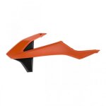 Ouïes de radiateur polisport couleur origine 16 orange / noir ktm Ouïes de radiateur polisport couleur origine 16 orange / noir ktm