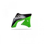 Ouïes de radiateur polisport couleur origine noir / vert kawasaki kx250f Ouïes de radiateur polisport couleur origine noir / vert kawasaki kx250f