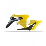 Ouïes de radiateur polisport noir / jaune suzuki rmz250 Ouïes de radiateur polisport noir / jaune suzuki rmz250