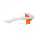 Ouïes de radiateur polisport orange / blanc ktm sx65 Ouïes de radiateur polisport orange / blanc ktm sx65