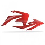 Ouïes de radiateur polisport rouge honda crf250r / crf450r ps215rd10 Ouïes de radiateur polisport rouge honda crf250r / crf450r ps215rd10