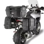 Paire de valises latrales givi monokey trekker trk33 33l aluminium noir