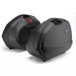 Paire de valises latérales kappa k33 33l noir enjoliveurs noirs Paire de valises latérales kappa k33 33l noir enjoliveurs noirs