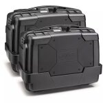 Paire de valises latrales kappa kgr46 garda 46l noir capot noir
