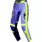 Pantalon cross alpinestars racer portl violet jaune fluo Pantalon cross alpinestars racer portl violet jaune fluo