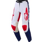 Pantalon cross alpinestars racer riway blanc bleu rouge Pantalon cross alpinestars racer riway blanc bleu rouge