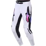 Pantalon cross alpinestars supertech pro vista blanc violet noir Pantalon cross alpinestars supertech pro vista blanc violet noir