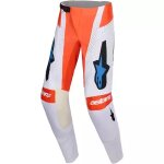 Pantalon cross alpinestars techstar knif gris clair orange fluo noir Pantalon cross alpinestars techstar knif gris clair orange fluo noir
