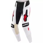Pantalon cross alpinestars techstar knif noir blanc rouge Pantalon cross alpinestars techstar knif noir blanc rouge