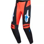 Pantalon cross alpinestars techstar knif orange noir bleu Pantalon cross alpinestars techstar knif orange noir bleu
