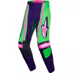 Pantalon cross alpinestars techstar nomur violet vert rose fluo Pantalon cross alpinestars techstar nomur violet vert rose fluo