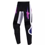 Pantalon cross enfant alpinestars fluid grid noir gris clair violet