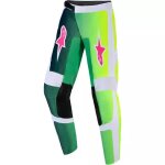 Pantalon cross enfant alpinestars fluid portl vert blanc noir