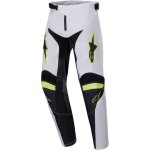 Pantalon cross enfant alpinestars racer lucent blanc / jaune fluo