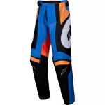 Pantalon cross enfant alpinestars racer melt orange bleu