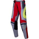 Pantalon cross enfant alpinestars racer melt rouge brillant gris