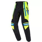 Pantalon cross enfant alpinestars racer nomur bleu fonc jaune fluo bleu ucla
