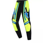 Pantalon cross enfant alpinestars supertech nomur bleu fonc jaune fluo
