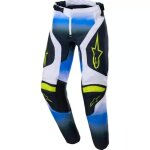 Pantalon cross enfant alpinestars youth racer push blanc bleu Pantalon cross enfant alpinestars youth racer push blanc bleu