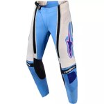 Pantalon cross femme alpinestars stella techstar nomur bleu clair blanc noir