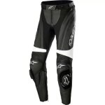 Pantalon femme cuir alpinestars stella missile v3 noir blanc Pantalon femme cuir alpinestars stella missile v3 noir blanc