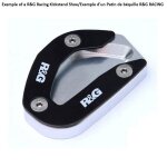 Patin de bquille latrale r&g racing argent bmw k1600b