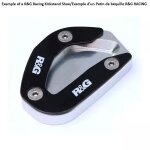 Patin de bquille latrale r&g racing argent yamaha r6