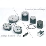 Piston vertex gasgas 125 diamètre 53. 98 03 - 10 Piston vertex gasgas 125 diamètre 53. 98 03 - 10