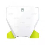 Plaque frontale ufo blanc / jaune husqvarna tc / fc