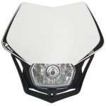 Plaque phare rtech v - face blanc noir rmaskbnnr008