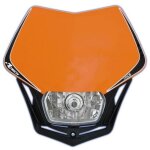 Plaque phare rtech v - face orange noir rmaskarnr008
