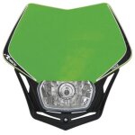Plaque phare rtech v - face vert noir rmaskvenr008