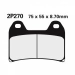 Plaquettes de frein avant nissin métal fritté - 2p270st Plaquettes de frein avant nissin métal fritté - 2p270st