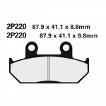 Plaquettes de frein nissin semi - métallique - 2p220ns Plaquettes de frein nissin semi - métallique - 2p220ns