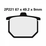 Plaquettes de frein nissin semi - métallique honda cx500 - 2p221ns Plaquettes de frein nissin semi - métallique honda cx500 - 2p221ns
