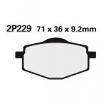 Plaquettes de frein nissin semi - métallique yamaha - 2p229gs Plaquettes de frein nissin semi - métallique yamaha - 2p229gs