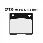 Plaquettes de frein nissin semi - métallique suzuki gsx750f - 2p235ns Plaquettes de frein nissin semi - métallique suzuki gsx750f - 2p235ns