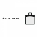 Plaquettes de frein nissin semi - métallique - 2p282ns Plaquettes de frein nissin semi - métallique - 2p282ns
