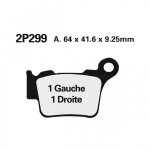 Plaquettes de frein nissin métal fritté - 2p299st Plaquettes de frein nissin métal fritté - 2p299st