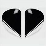 Platine ecran arai saj target noir blanc