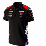 Polo ixon moto gp po1 aprilia 24 noir rouge fluo Polo ixon moto gp po1 aprilia 24 noir rouge fluo