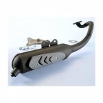 Pot d'chappement polini original pour mbk nitro, ovetto et mach g noir