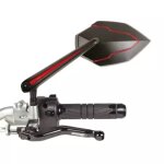 Rtroviseur ely'tek by chaft skyline noir / rouge rversible (l'unit)