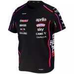 T - shirt enfant ixon tsk aprilia 25 noir rouge fluo