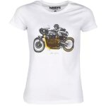 T - shirt femme helstons bm blanc noir