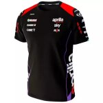 T - shirt ixon ts1 aprilia 24 noir rouge fluo T - shirt ixon ts1 aprilia 24 noir rouge fluo
